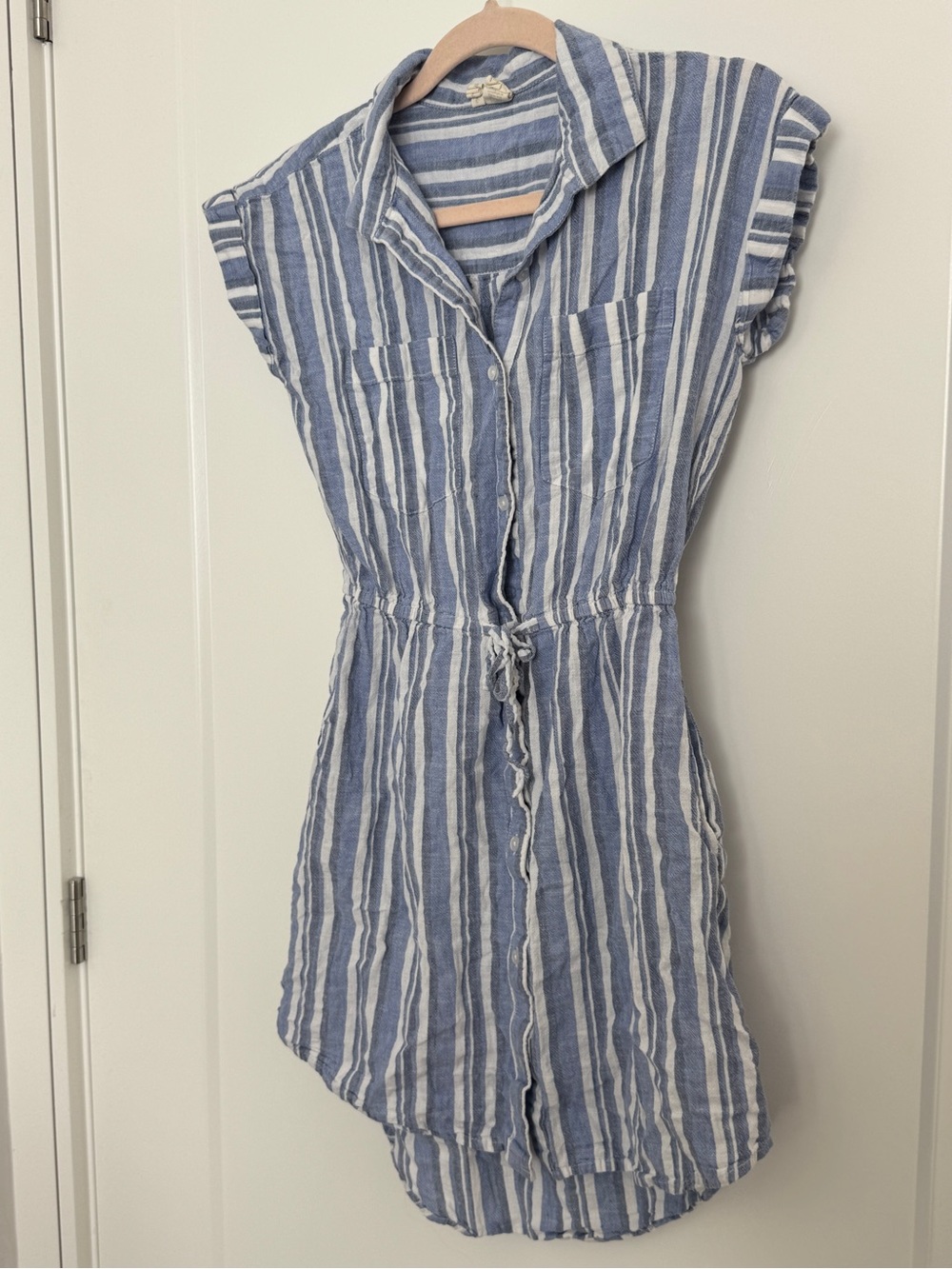 Madewell Blue and White Striped Kids One-Piece